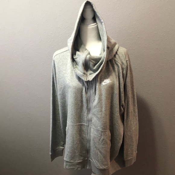 Nike Jackets & Blazers - NWT Nike Hooded Funnel Neck Fleece Jacket 3X
